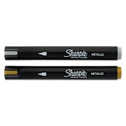 Sharpie Creative Acrylic Markers - Set of 2, Metallic Colors, Bullet Tip, caps on