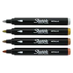 Sharpie Creative Acrylic Markers - Set of 4, Metallic Colors, Bullet Tip