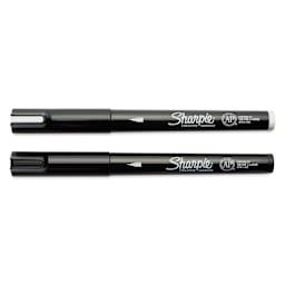 Sharpie Creative Acrylic Markers - Set of 2, Black and White, Fine Tip with caps on