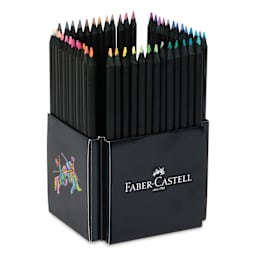 Faber-Castell Black Edition Colored Pencils - Set of 50, inside included pencil holder