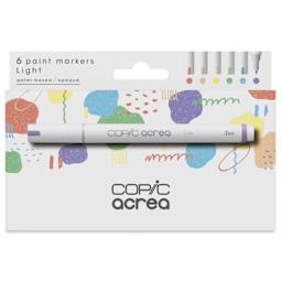 Copic Acrea Paint Markers - Light Colors, Set of 6, front of the packaging