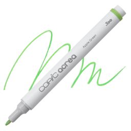Copic Acrea Paint Marker - Apple Green 017, marker and swatch