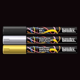 Liquitex Markers - Set of 3, Accent Colors, Bullet Tip, 2 mm, contents