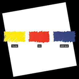 Yellow, Red, and Dark Blue.