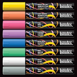 Liquitex Markers - Set of 8, Dreamscape Colors, Bullet Tip, 2 mm, contents