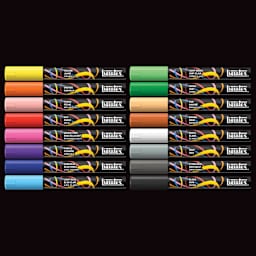 Liquitex Markers - Set of 16, Expression Colors, Bullet Tip, 2 mm, contents