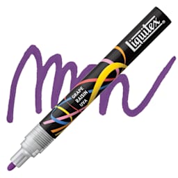 Liquitex Marker - Grape, Bullet Tip, 2 mm marker with swatch