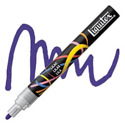 Liquitex Marker - Lilac, Bullet Tip, 2 mm marker with swatch