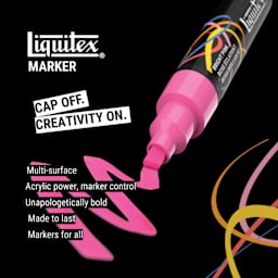 Cap off. Creativity on. Multi-surface. Acrylic power, marker cantrol. Unapologetically bold. Made to last. Markers for all.