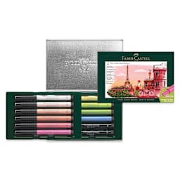Faber-Castell Pitt Artist City Collection Brush Pens - Set of 12, Paris, contents