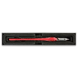 Herbin Twisted Glass Dip Pen - Red Carob, in packaging
