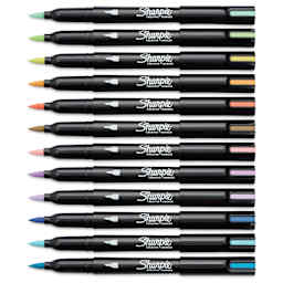 Sharpie Creative Acrylic Markers - Set of 12, Earth Tones, Brush Tip