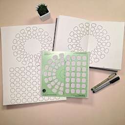 Pacific Arc ColourJot Mixing Template - Tiles