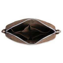 Soolla Studio Pouch - Coffee Bean, open