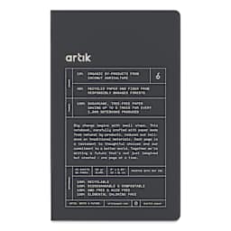 Artik Singer Sewn Notebook - Coconut, 5" x 8-1/4", Blank, Pkg of 2, front cover