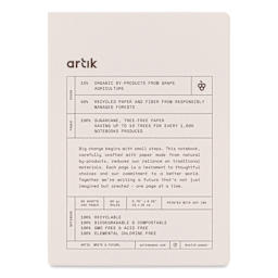 Artik Hardcover Notebook - Grape, 5-3/4" x 8-1/4", Ruled, front
