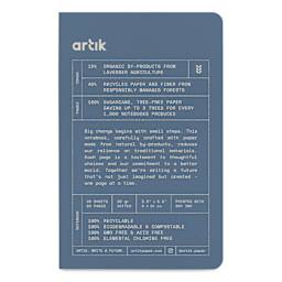 Artik Singer Sewn Notebook - Lavender, 3-1/2" x 5-1/2", Dot Grid, Pkg of 3, front cover