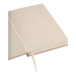 Artik Hardcover Notebook - Almond, 5-3/4" x 8-1/4", Dot Grid, inside cover
