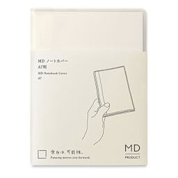 Midori MD Notebook Cover - A7, Clear, packaging