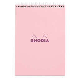 Rhodia Top Wirebound Pad - 8-1/4" x 11-3/4", Rose, Graph