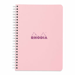 Rhodia Wirebound Notebook - 6" x 8-1/4", Rose, Lined