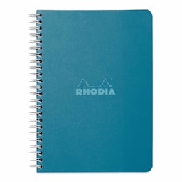 Rhodia Wirebound Notebook - 6" x 8-1/4", Peacock, Ruled