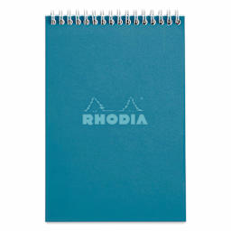 Rhodia Top Wirebound Pad - 6" x 8-1/4", Peacock, Graph