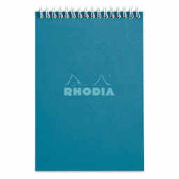 Rhodia Top Wirebound Pad - 6" x 8-1/4", Peacock, Ruled