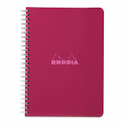 Rhodia Wirebound Notebook - 6" x 8-1/4", Plum, Graph