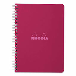 Rhodia Wirebound Notebook - 6" x 8-1/4", Plum, Ruled