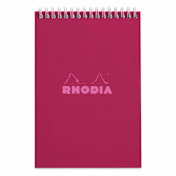 Rhodia Top Wirebound Pad - 6" x 8-1/4", Plum, Graph