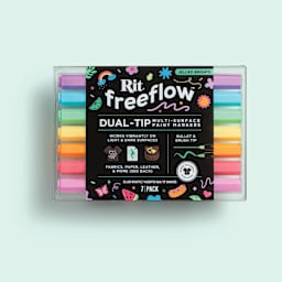Rit FreeFlow Dual-Tip Multi-Surface Paint Marker Sets - Set of 7, Jellied Brights