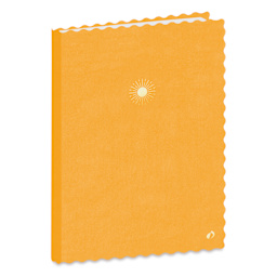 Quo Vadis Scalloped-Edge Notebook - 6" x 8-1/2", Yellow Sun