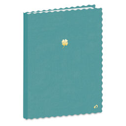Quo Vadis Scalloped-Edge Notebook - 6" x 8-1/2", Green Clover
