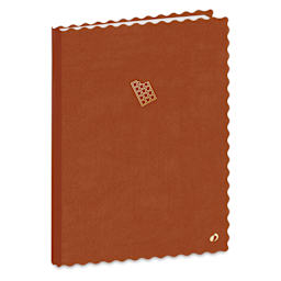 Quo Vadis Scalloped-Edge Notebook - 6" x 8-1/2", Brown Choco