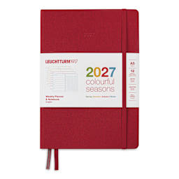 Leuchtturm1917 Colorful Seasons Planner Edition 2027 - 5.7" x 8.3", Red
