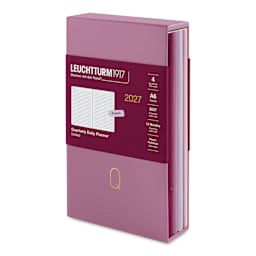 Leuchtturm1917 Quarterly Daily Planner 2027 - 3-1/2" x 6", Rose, Set of 4, packaging