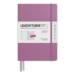 Leuchtturm1917 Weekly Planner & Notebook 2027 - 5-3/4" x 8-1/4", Rose