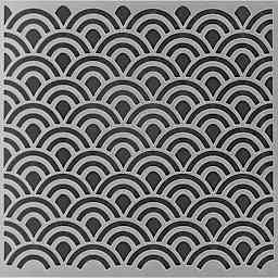 PA Essentials Stencil - Scallop Pattern