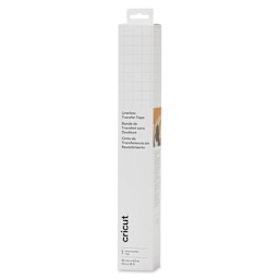 Cricut Linerless Transfer Tape - 13" x 15 ft, front of the packaging