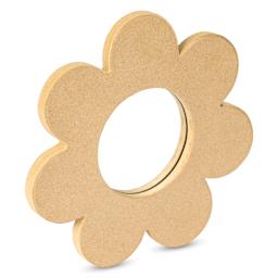 DecoPatch Paper Mache Mirror - Petal, 11" x 11" x 1/2"