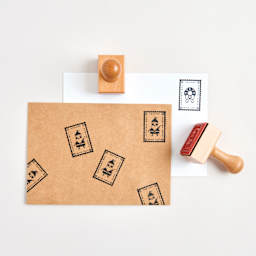 Rico Design Paper Poetry Stamp - Christmas Mail Wreath applied to paper