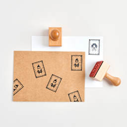 Rico Design Paper Poetry Stamp - Christmas Mail Santa applied to paper