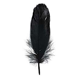 John Bead Goose Feathers - Black - single feather