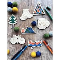 Woodsy Craft Co. DIY Garland Kit - Adventure - in progress