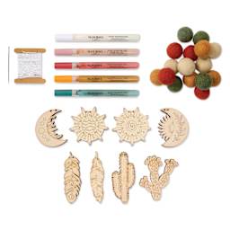 Woodsy Craft Co. DIY Garland Kit - Boho - contents