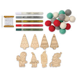 Woodsy Craft Co. DIY Garland Kit - Gnome - contents