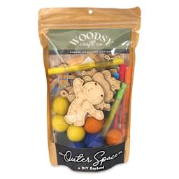 Woodsy Craft Co. DIY Garland Kit - Outer Space - front of packaging