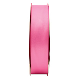 Morex Recycled Double Faced Satin Ribbon - Hot Pink, 1-1/2" x 100 yd