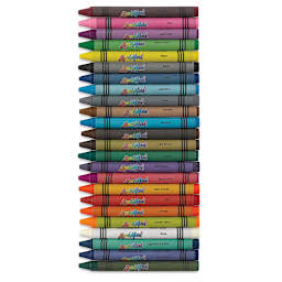 Liqui-Mark Crayons - Assorted Colors, Set of 24 (set contents)